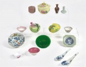 A GROUP OF ASIAN PORCELAIN TAB
