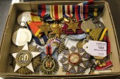 A group of assorted medals and