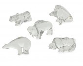 A GROUP OF BACCARAT CRYSTAL AN