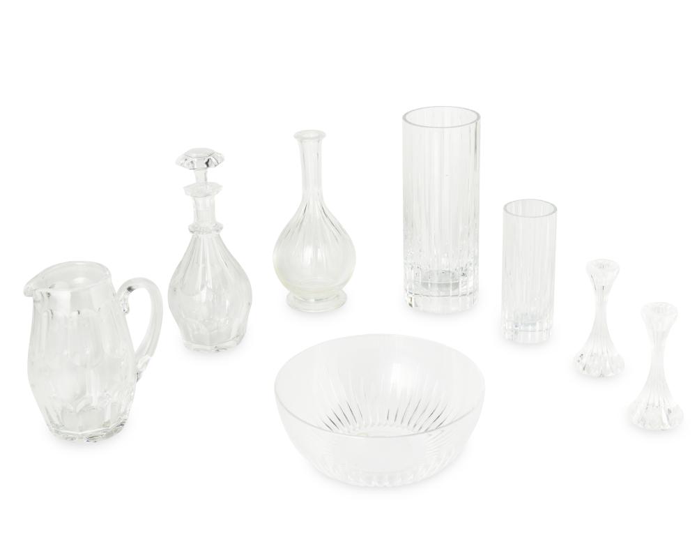 A GROUP OF BACCARAT CRYSTAL TABLE