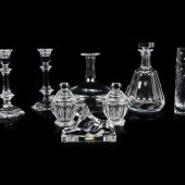 A Group of Baccarat Glass Arti