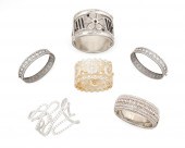 A GROUP OF BANGLE BRACELETSA g