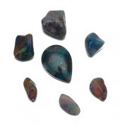 A Group of Black Opal Pebbles