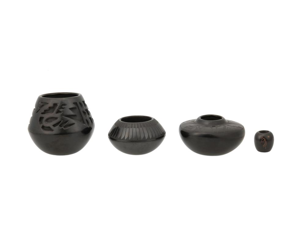 A GROUP OF BLACKWARE POTTERYA group