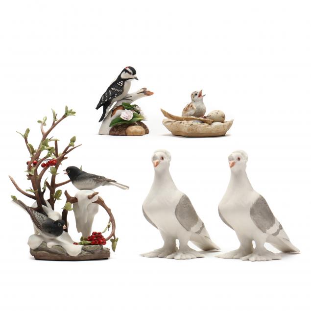 A GROUP OF BOEHM PORCELAIN BIRD