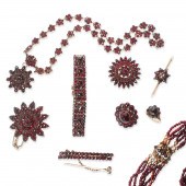 A GROUP OF BOHEMIAN GARNET JEW
