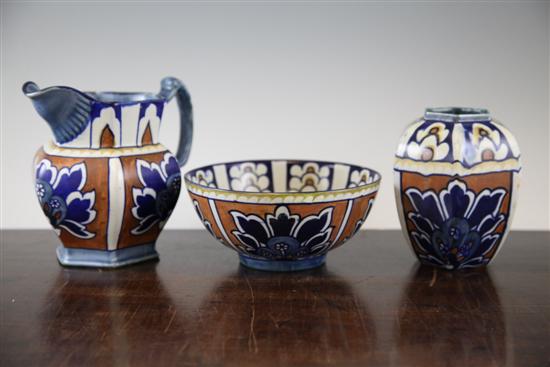 A group of Bursley ware Bagdad