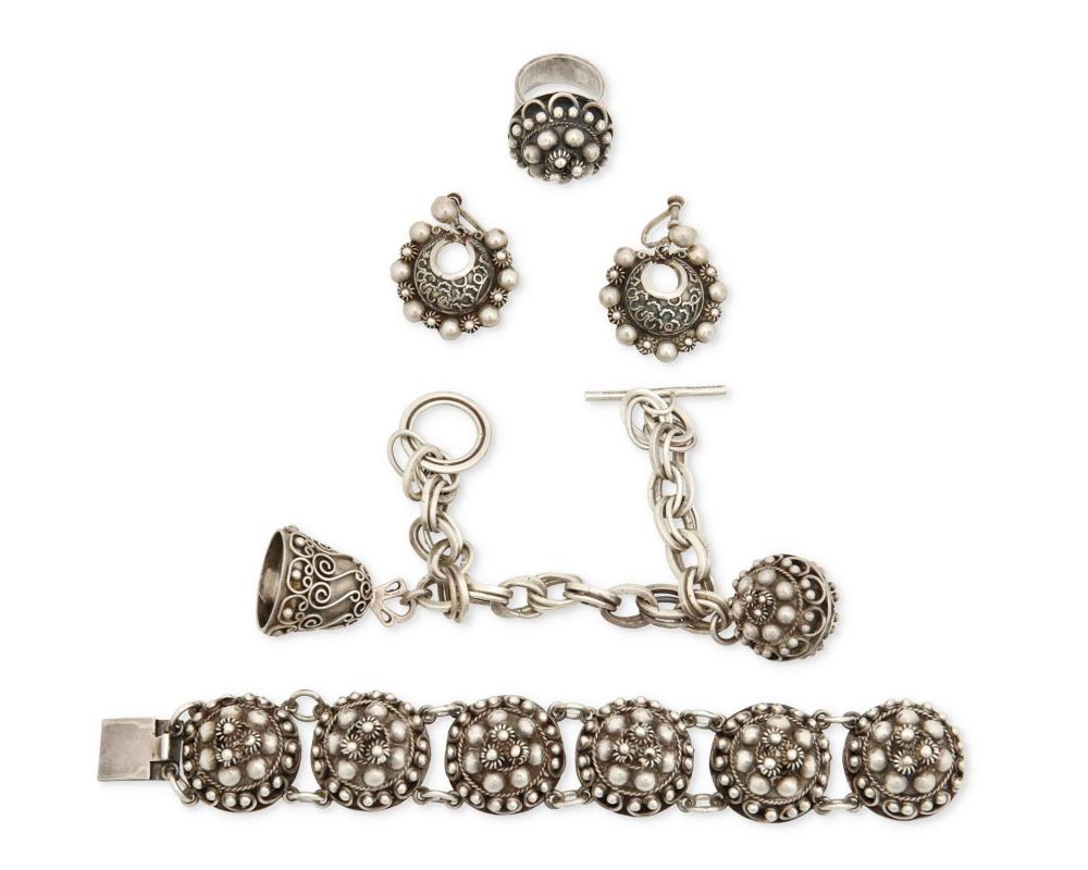 A GROUP OF CARMEN BECKMANN SILVER
