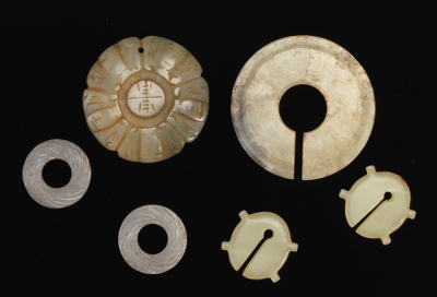 A Group of Carved Jade Ornaments