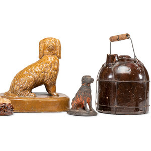 A Group of Ceramic Dogs 19th/20th