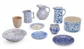 A GROUP OF CERAMIC SPONGEWAREA