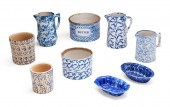 A GROUP OF CERAMIC SPONGEWAREA
