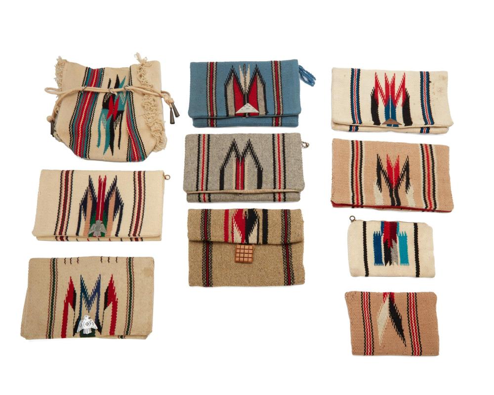 A GROUP OF CHIMAYO HANDWOVEN WOOL