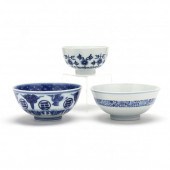A GROUP OF CHINESE BLUE AND WH