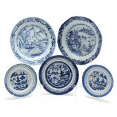 A GROUP OF CHINESE BLUE AND WH