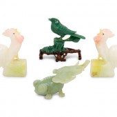 A Group of Chinese Carved Hard