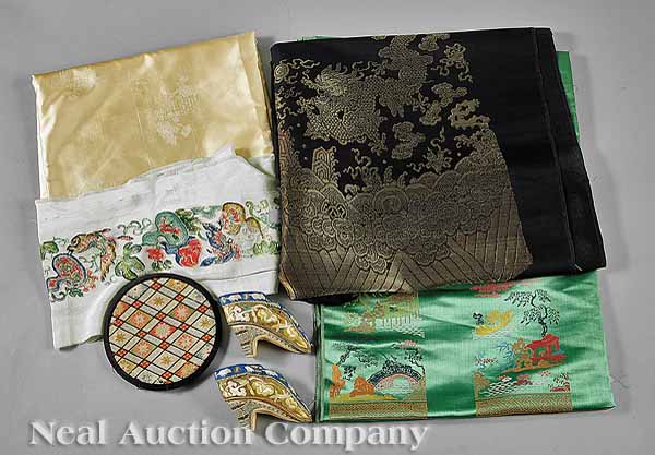 A Group of Chinese Embroidered