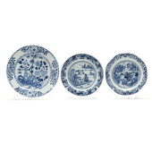 A GROUP OF CHINESE EXPORT BLUE