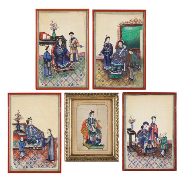 A GROUP OF CHINESE EXPORT PITH
