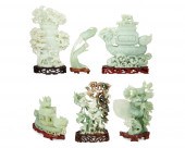 A GROUP OF CHINESE HARDSTONE C