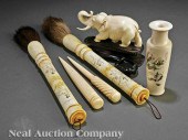 A Group of Chinese Ivory inclu