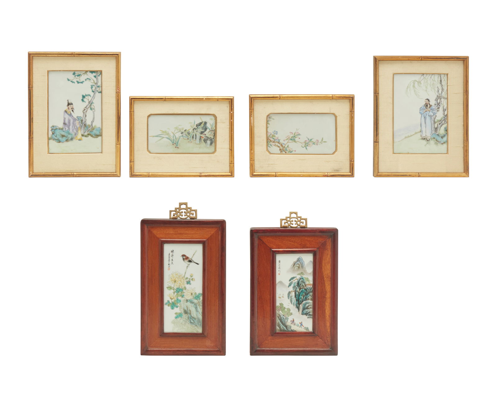 A GROUP OF CHINESE POLYCHROME