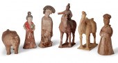 A GROUP OF CHINESE POTTERY BUR