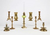 A GROUP OF CONTINENTAL BRASS T