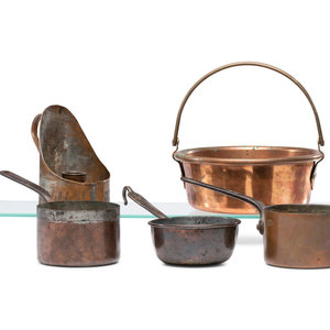 A Group of Copper Kitchen Wares