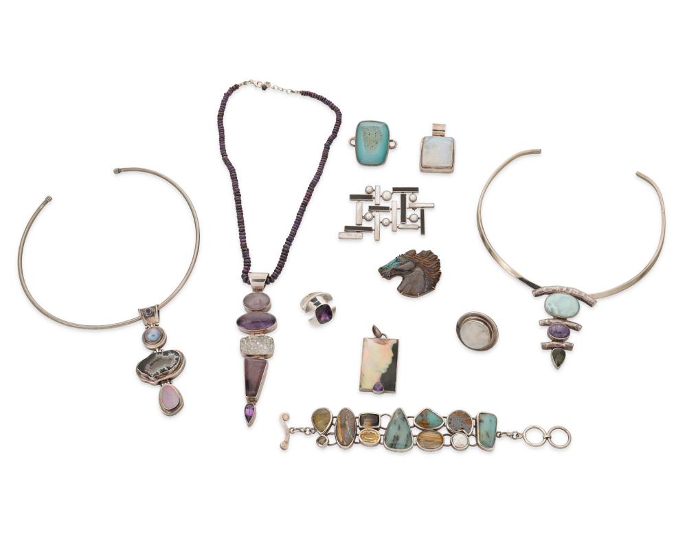 A GROUP OF COSTUME JEWELRYA group
