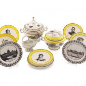 A Group of Creil Faience Artic