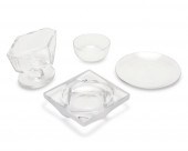 A GROUP OF CRYSTAL TABLE ITEMS