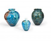 A GROUP OF CRYSTALLINE GLAZED