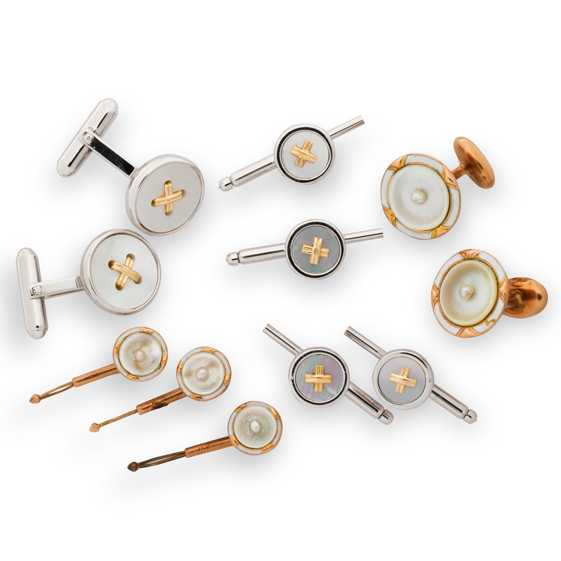A GROUP OF CUFFLINKS A group of