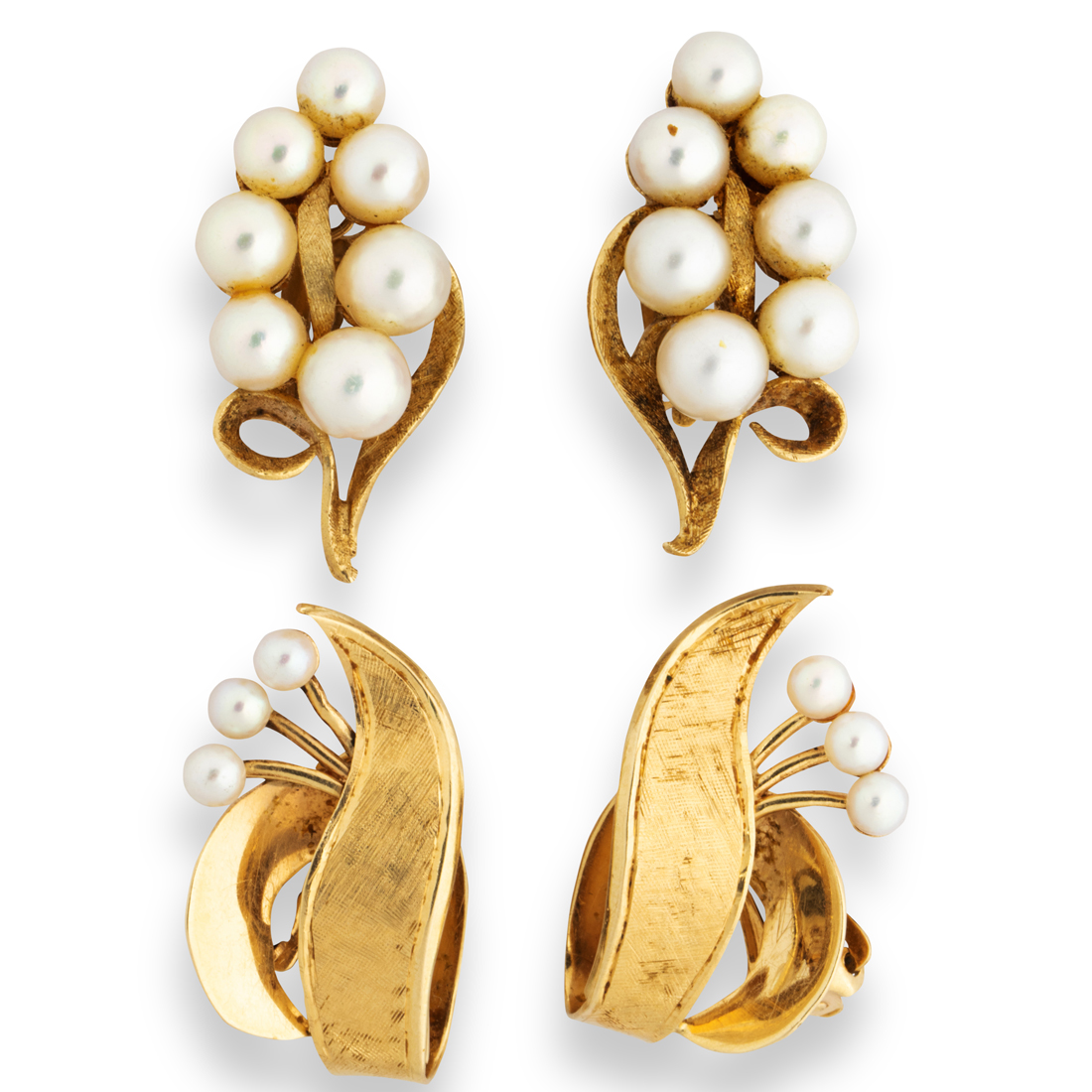 A GROUP OF CULTURED PEARL AND