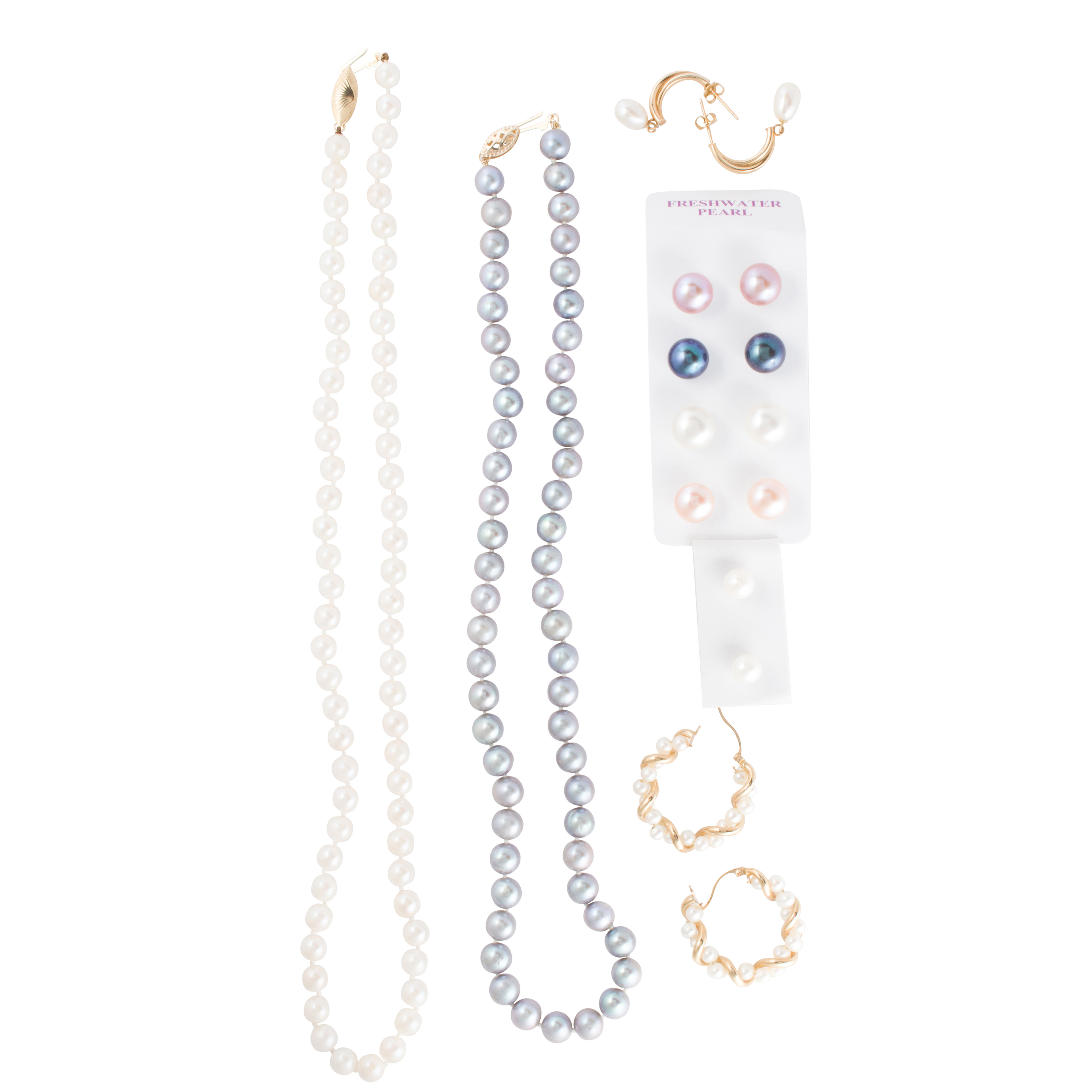 A GROUP OF CULTURED PEARL JEWELRY A