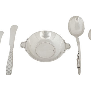 A Group of Danish Silver and a