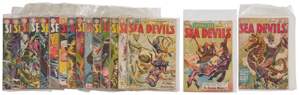 A GROUP OF DC SEA DEVILS AND