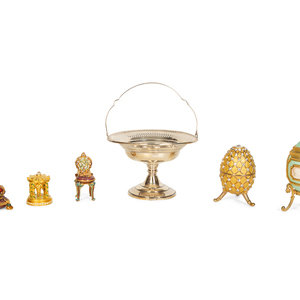 A Group of Decorative Gilt Metal