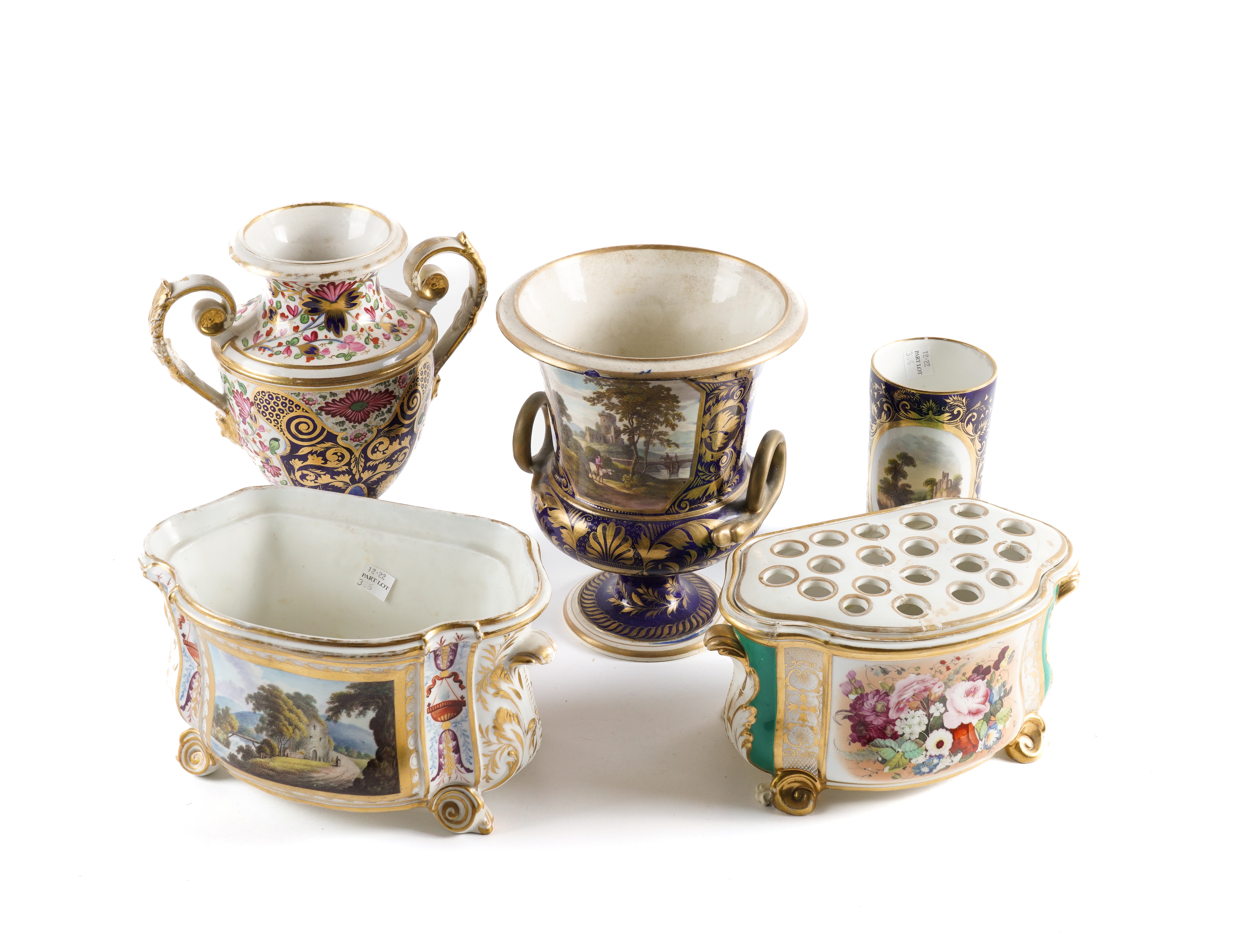 A GROUP OF DERBY PORCELAIN Circa