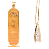 A GROUP OF DIAMOND AND GOLD JE