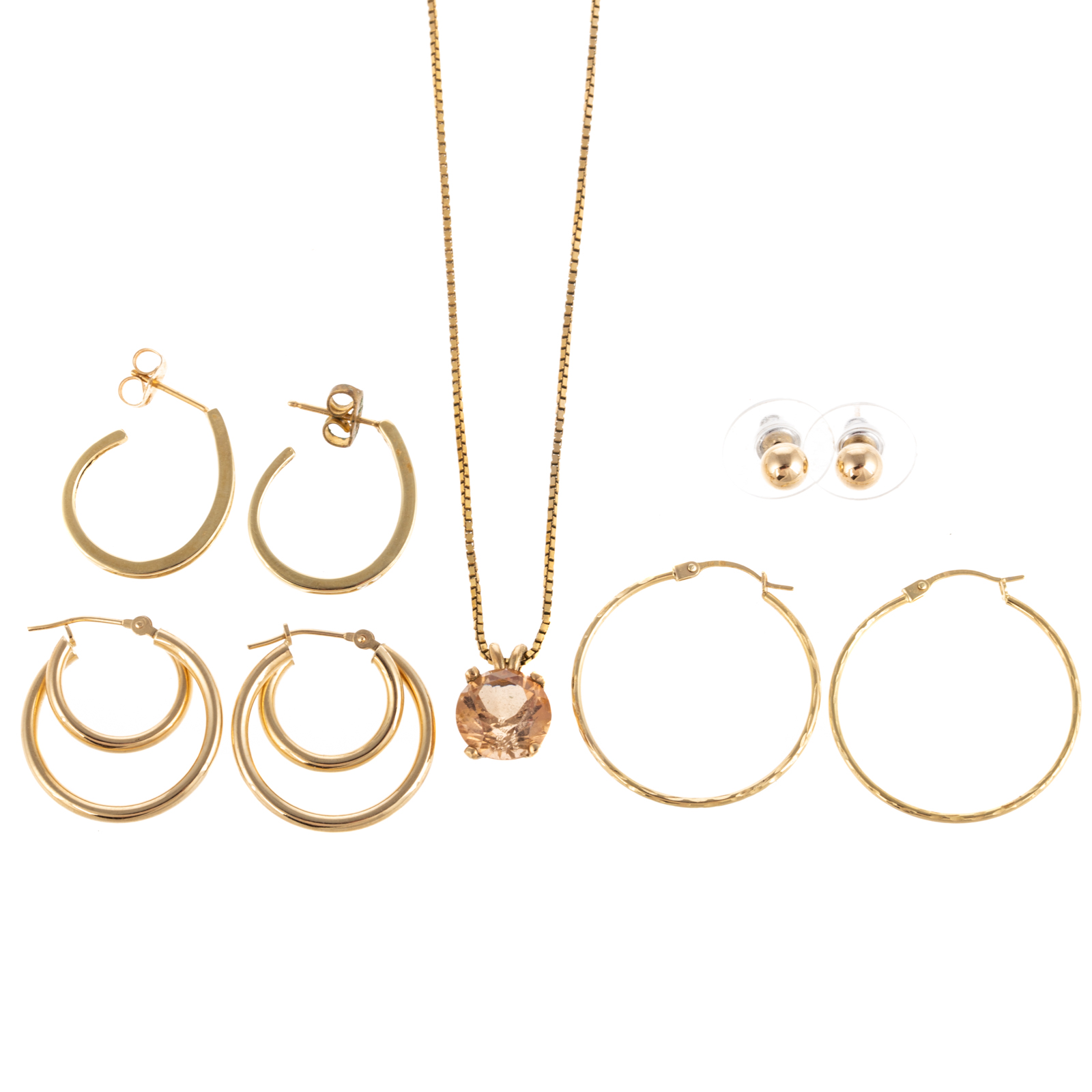A GROUP OF DIAMOND, GEMSTONE & GOLD