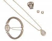 A GROUP OF DIAMOND JEWELRYA gr