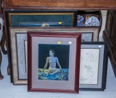 A GROUP OF DRAWINGS & PRINTS O