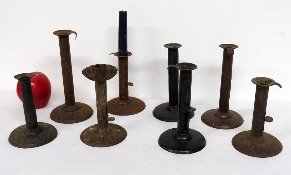A GROUP OF EARLY HOG SCRAPER IRON