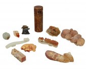 A GROUP OF EAST ASIAN CARVED H