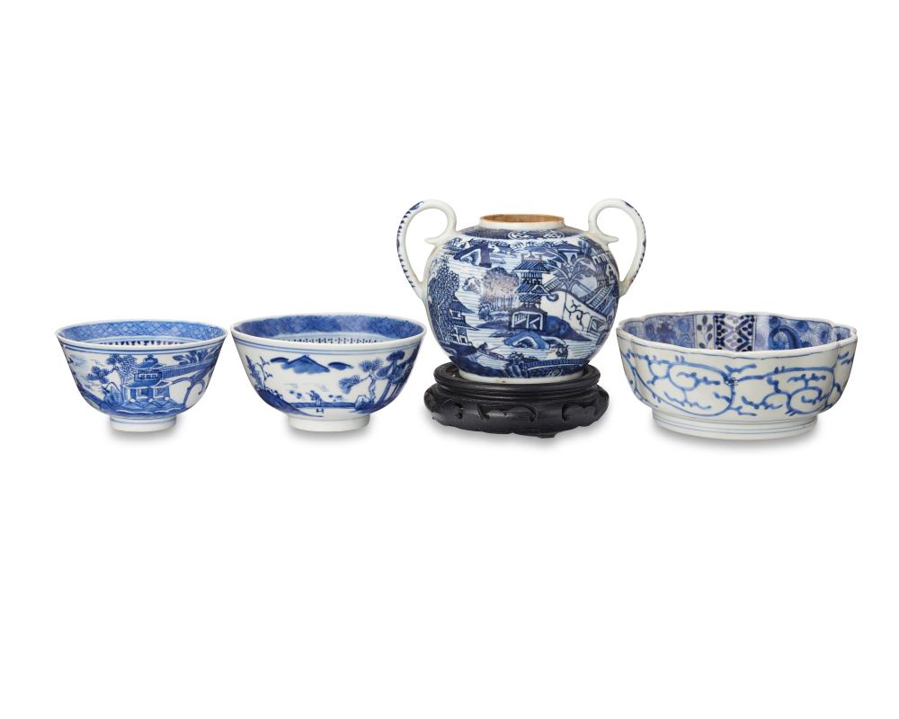 A GROUP OF EAST ASIAN BLUE AND