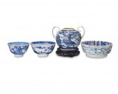 A GROUP OF EAST ASIAN BLUE AND