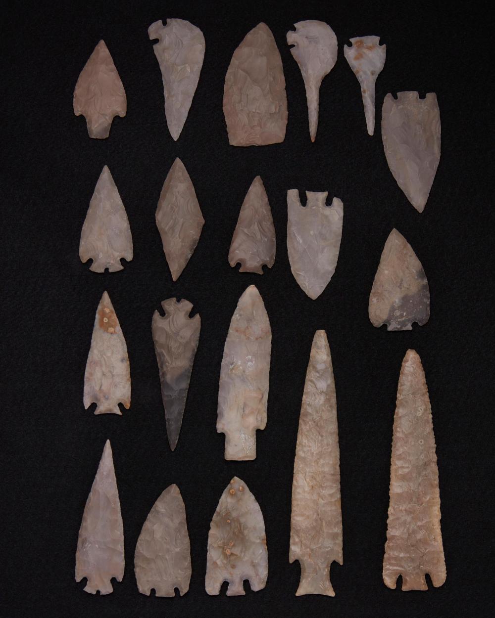 A GROUP OF ECCENTRIC FLINTSA