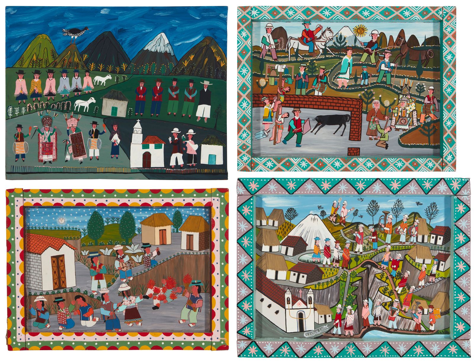 A GROUP OF ECUADOREAN FOLK ART
